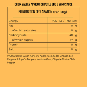 Croix Valley Apricot Chipotle BBQ & Wing Sauce