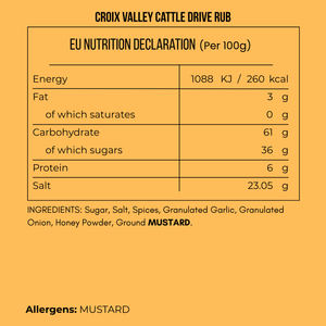 Croix Valley Cattle Drive BBQ Dry Rub