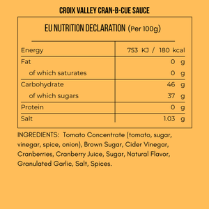 Croix Valley Cran-B-Cue™ BBQ Sauce