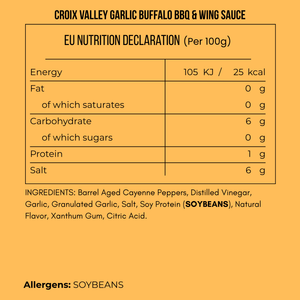 Croix Valley Garlic Buffalo BBQ & Wing Sauce