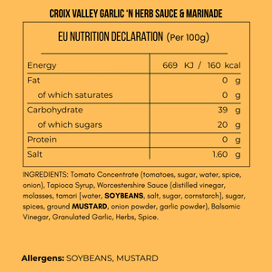 Croix Valley Garlic 'n Herb Sauce & Marinade