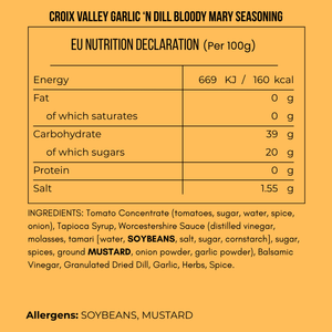 Croix Valley Garlic 'n Dill Bloody Mary Seasoning