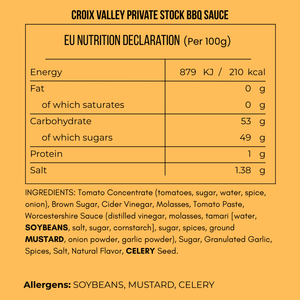 Croix Valley Private Stock Barbecue Sauce