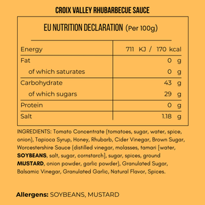 Croix Valley Rhubarbecue™ BBQ Sauce
