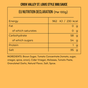 Croix Valley St. Louis Style Barbecue Sauce