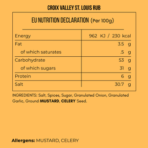 Croix Valley St. Louis BBQ Dry Rub