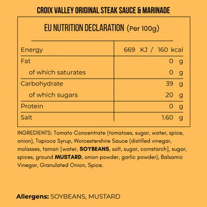 Croix Valley Original Steak Sauce & Marinade