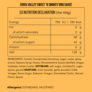 Croix Valley Sweet 'n Smokey Competition Barbecue Sauce