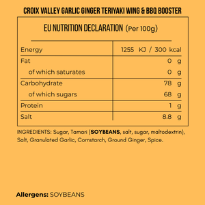 Croix Valley Garlic Ginger Teriyaki Wing and BBQ Booster
